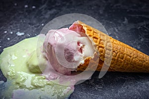 Melted ice cream