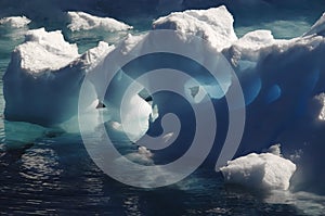 Melting Antarctic ice photo