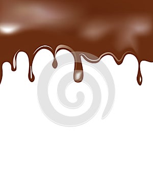 Melting chocolate background