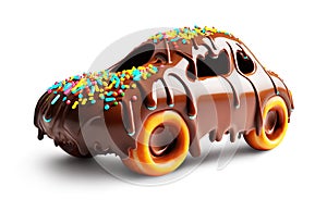 Melting Chocolate Sprinkle Doughnut Car