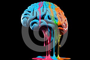 Melting Dripping Brain - Generative AI