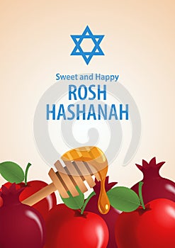 Melting honey and apples for Rosh Hashanah celebration