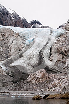 Melting ice cap