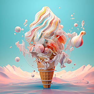 melting ice cream