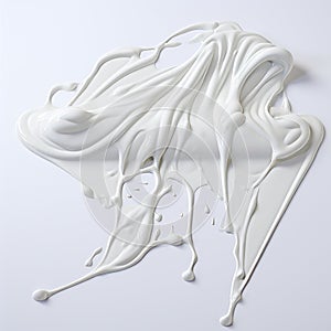 Sticky White Cream: A Visually Stunning Artistic Rendering photo