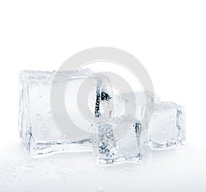 Melting ice cubes