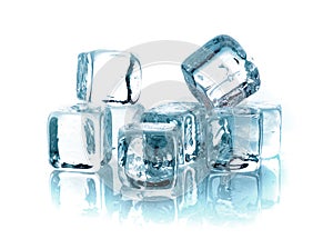Melting ice cubes
