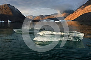 Melting Ice - Greenland - Scoresbysund Fjord