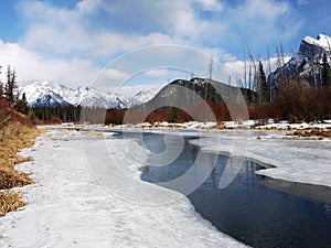 Melting ice in Vermillion Lake