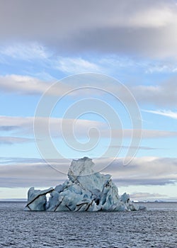 Melting Iceberg in Arctic ocean