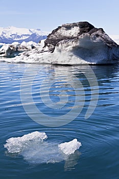 Melting Icebergs in Jokulsarlon Lagoon, Iceland