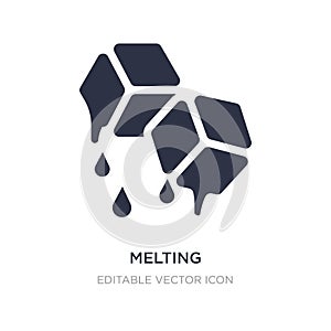 melting icon on white background. Simple element illustration from Nature concept