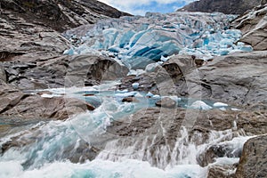 Melting of the Nigardsbreen Glacier