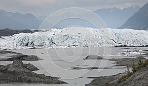 Melting retreating Glacier in Alsaka photo