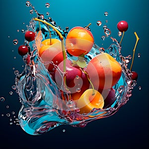 melting summer fruits