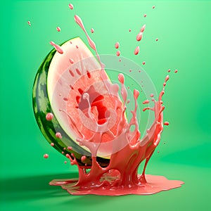 melting watermelon