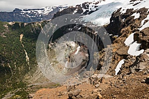 Meltwater from glacier in Patagonia