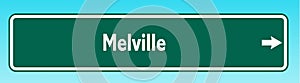 Melville Road Sign