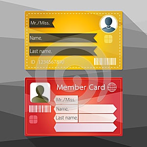 Member card design photo