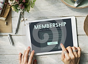 Member Log in Membership Username Password Concept