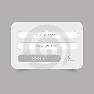 Member login web form