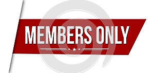 Members only banner design