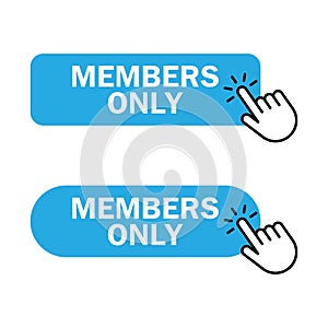 Members only button icon