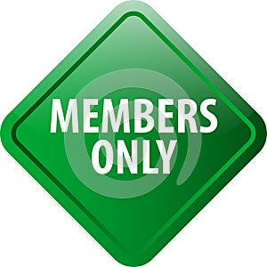 Members only web button