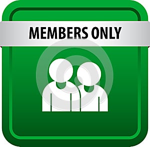 Members only web button
