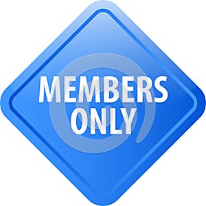 Members only web button