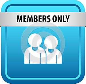 Members only web button
