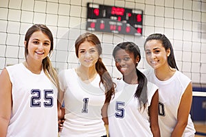 Members Of Female High School Sports Team photo