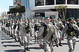 Members of Special Forces on parade