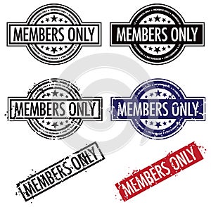 Members Only Stamp