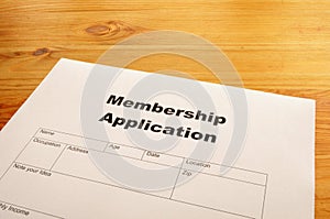 Membership application