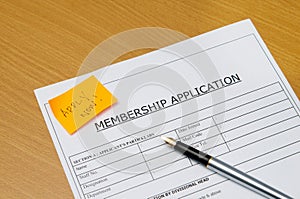 Membership application