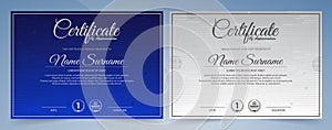 Membership certificate best award diploma set