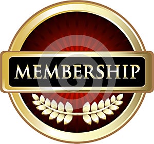 Membership Red Label Emblem Icon photo