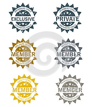 Membership Stamps Set
