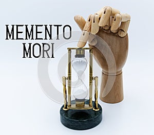 Memento Mori, remember that you have to die. Motivational and inspirational quote.