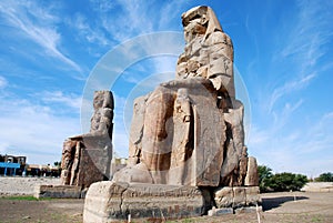 Memnon colossi near Luxor, Egypt