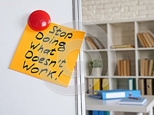 Memo stop doing what does not work on the board.