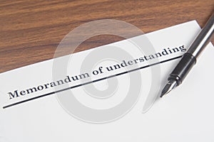 Memorandum of Understanding Letter