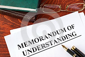 Memorandum of understanding MOU.