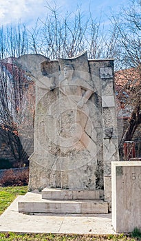Memorial of the 1956 Hungarian Revolution by Lajos Orr in Keszthely Castle Garden, 2016 Hungary