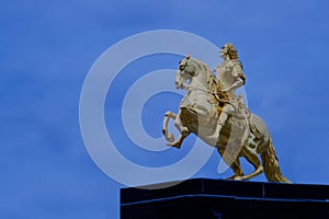 Memorial of August der Starke in Dresden Golden Cavalier