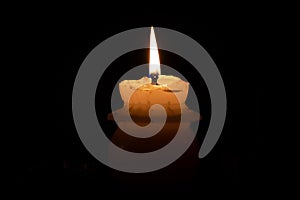 A memorial candle photo