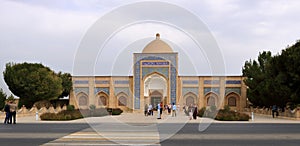 The MEMORIAL COMPLEX of BAHAUDDIN NAQSHBANDI 1318-1389, is a center of pilgrimage as it was worshipped not only in Bukhara but photo