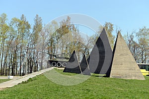 The memorial complex line of Glory on the Volokolamsk highway.