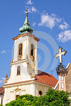 Memorial cross and bell tower - Szentendre